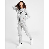 Nike Girls' Tech Fleece Full Zip Hoodie Junior - Dark Grey Heather